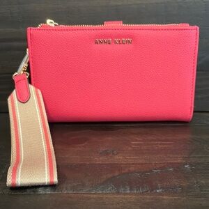 Anne Klein Wristlet Wallet Vegan Leather NWT
